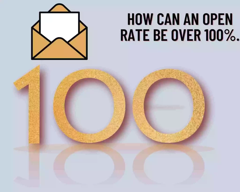 How can an open rate be over 100%.